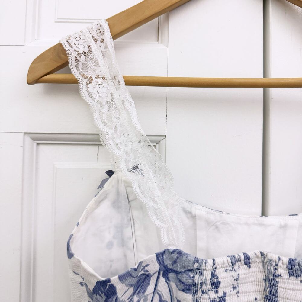 Reformation Brigitta floral-print linen corset top - Picture 11 of 15